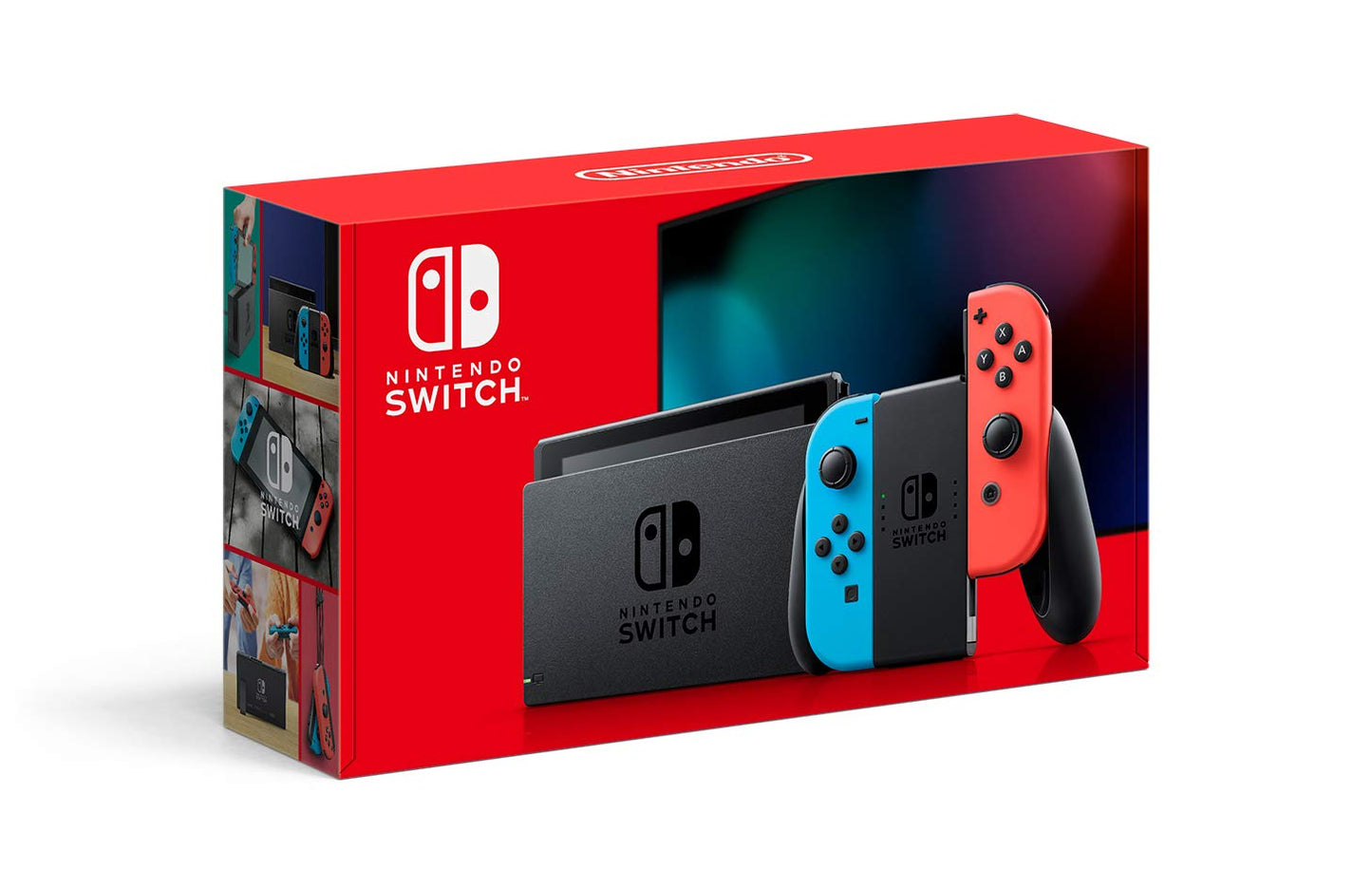 Nintendo Switch with Neon Blue and Neon Red JoyâCon - HAC-001(-01)