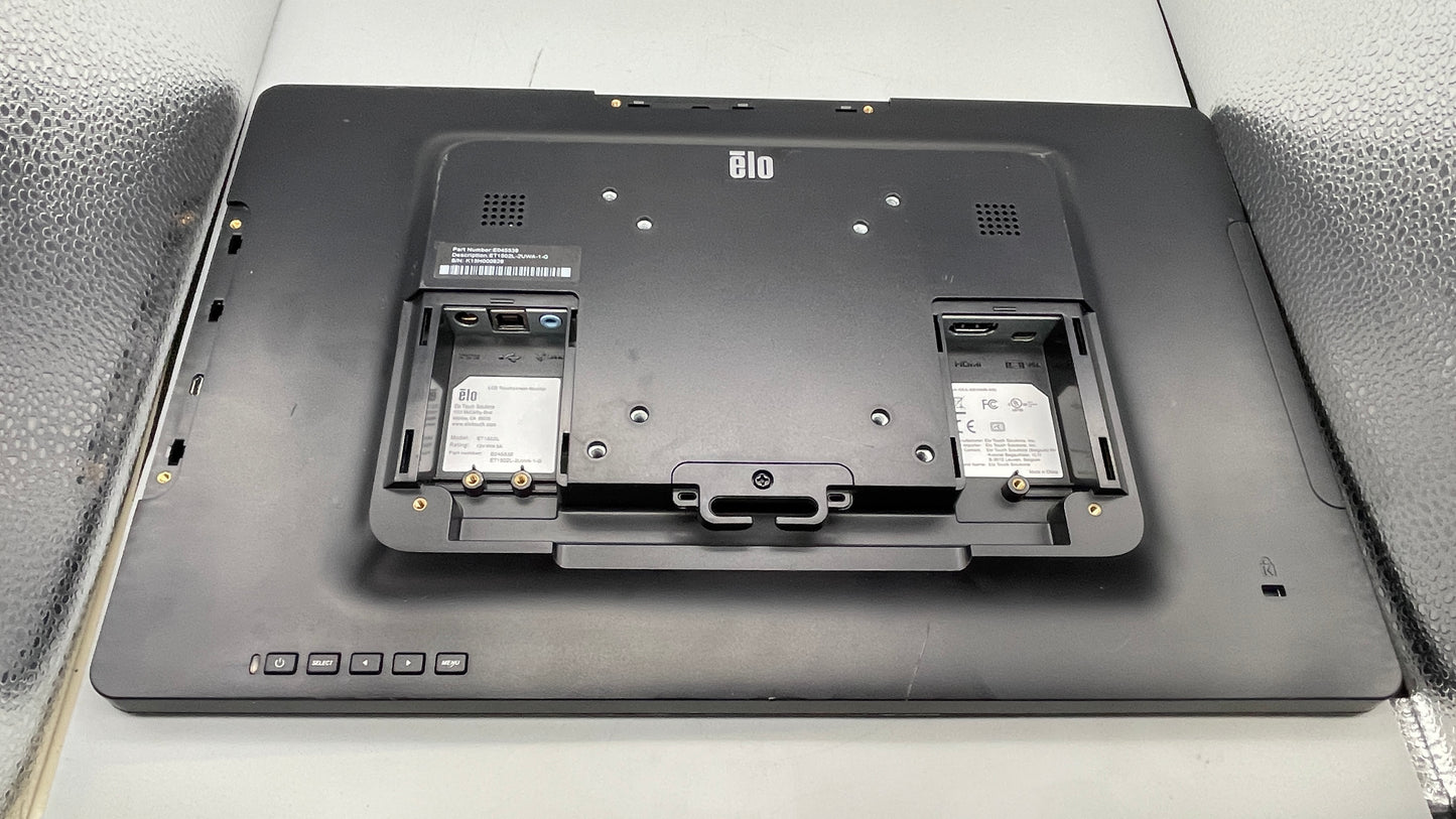 Elo E045538 M-Series 1502L 15.6'' 1080p Full HD LED-Backlit LCD Monitor, Black used, monitor only no power adaptor no stand.