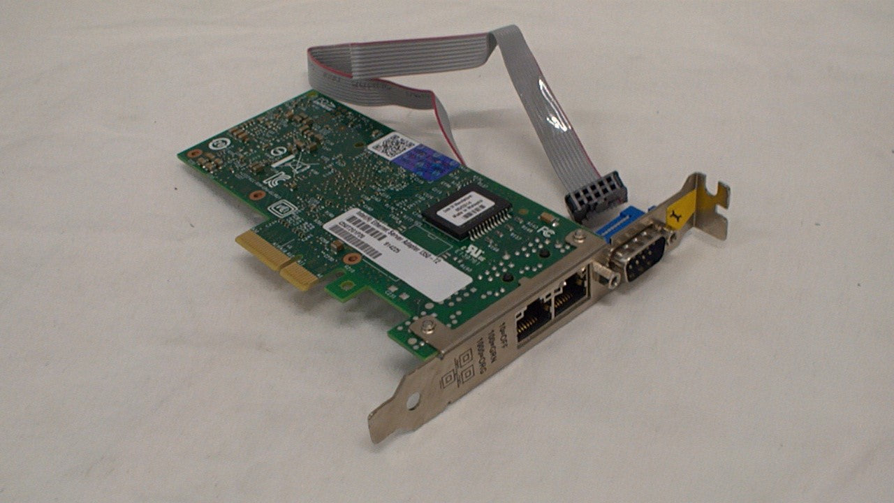 Intel Ethernet Server Adapter I350-T2 I350T2G1P20 /w Serial Port Cable Used
