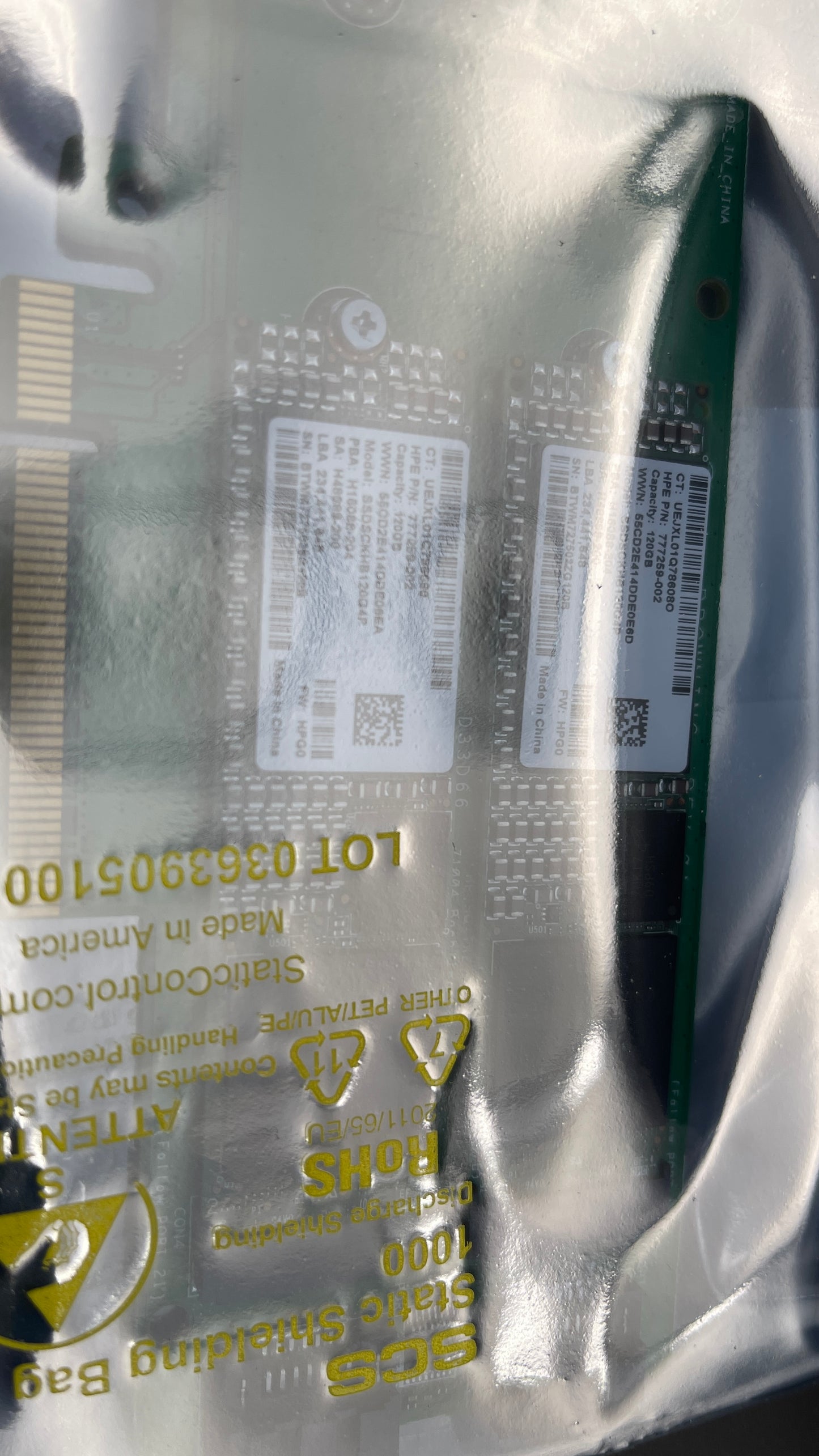 HP 120 GB Internal Solid State Drive 777894-B21