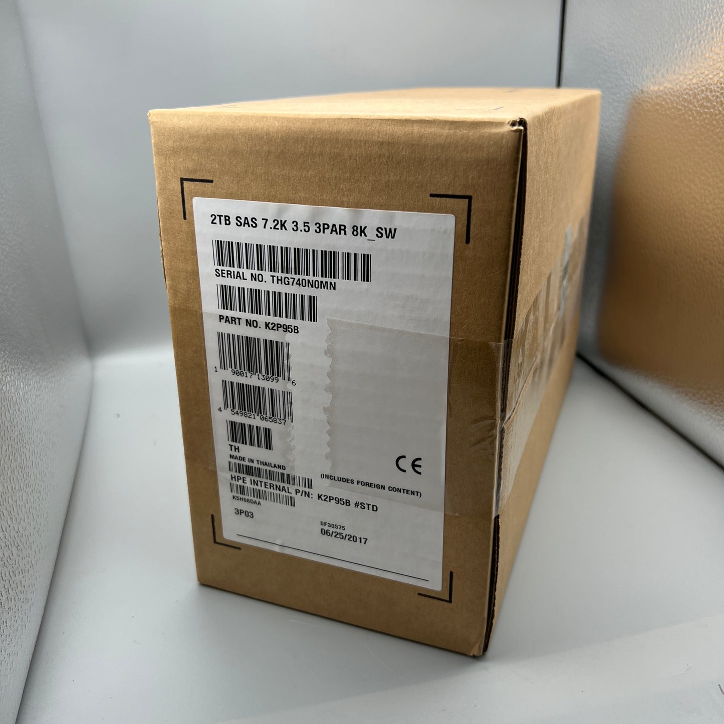 HPE K2P95B 2TB SAS 7200RPM 12Gb/s 3Par Storeserv 8000 3.5inch LFF Nearline Hard Drive With Tray