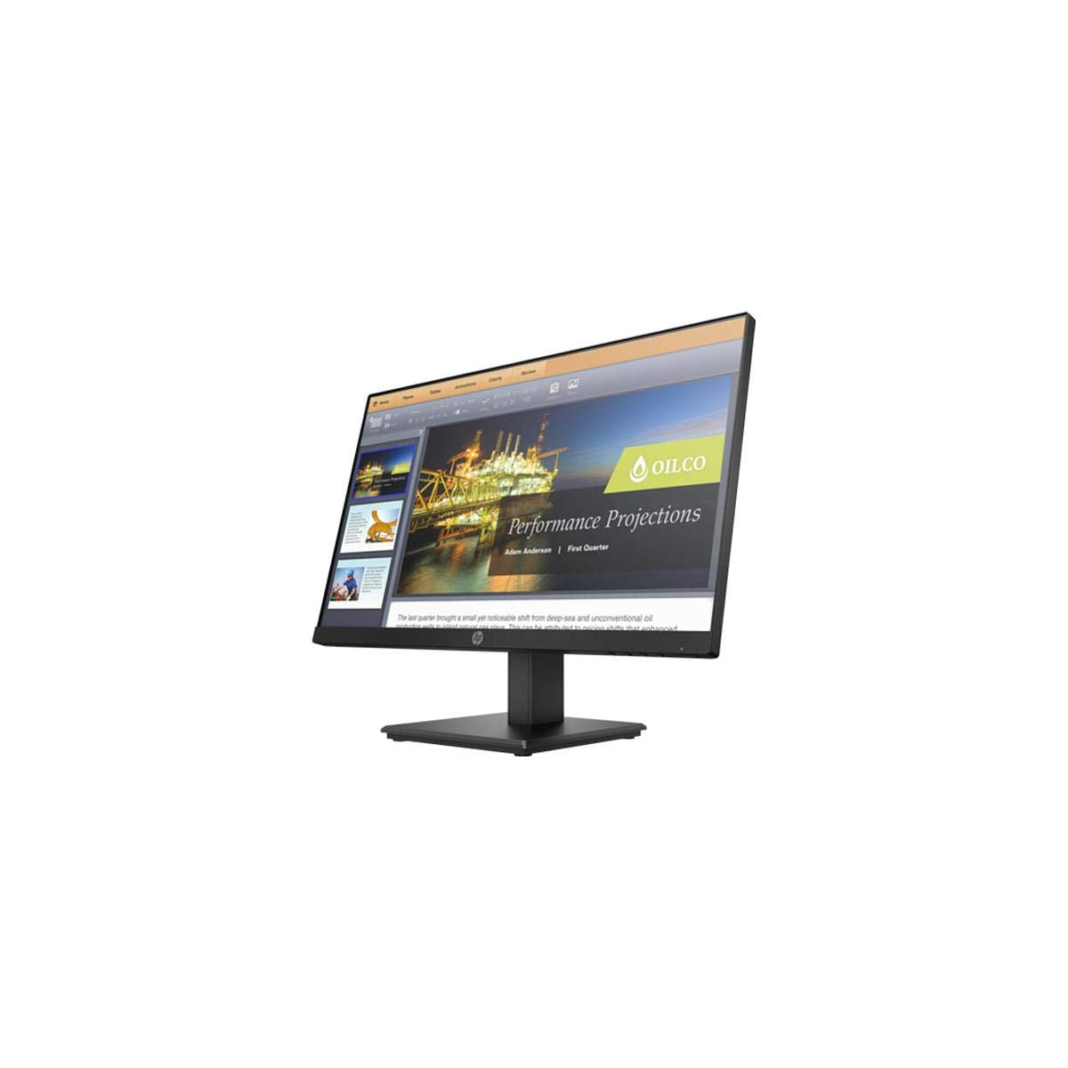HP P224 21.5 Inch Full HD LED LCD Monitor - HDMI - DisplayPort - 1920 x 1080, Black used Grade A