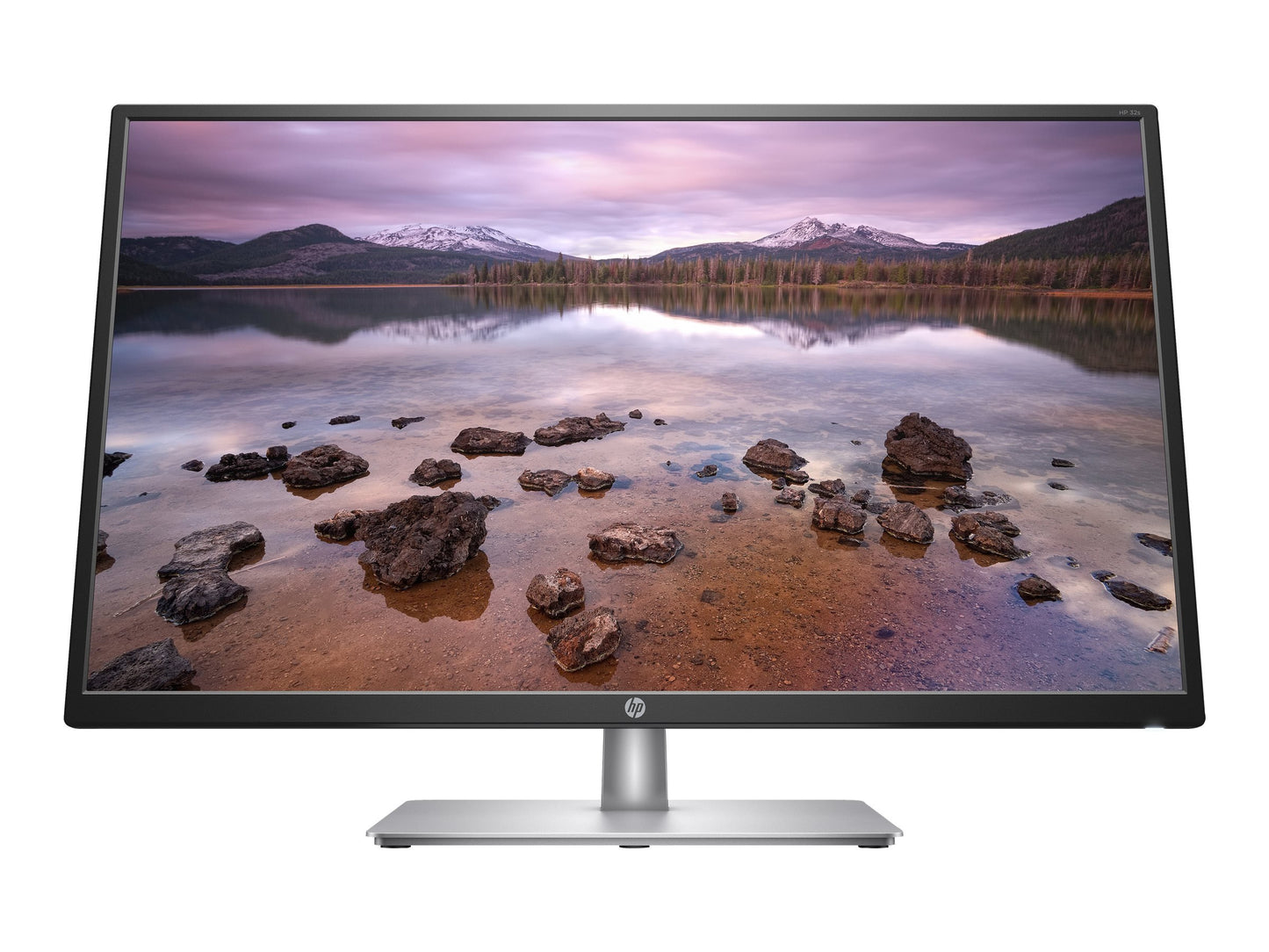 HP FHD IPS Monitor with Tilt Adjustment and Anti-Glare Panel- 32-Inch, Black/Silver used Grade A