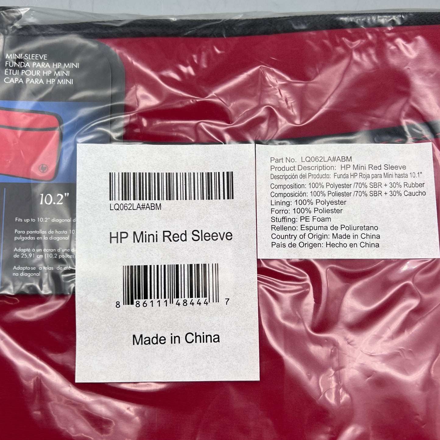 HP Mini Red Sleeve 10.2" LQ062LA#ABM