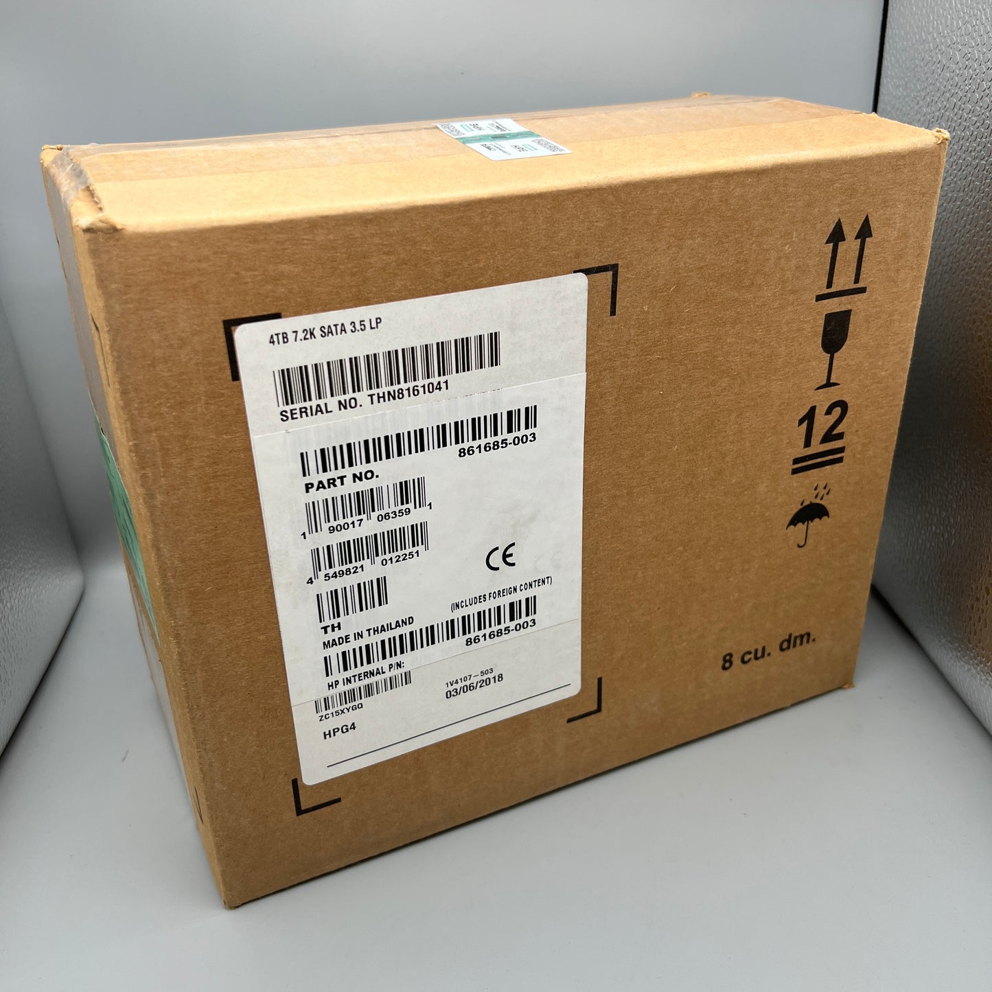 HP 861685-003 4TB 7.2K HOTSWAP SATA 3.5 LP