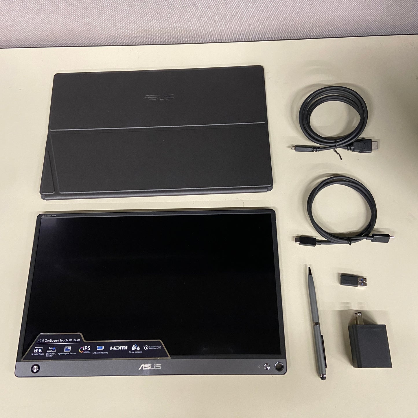 ASUS ZenScreen MB16AMT 15.6" Full HD Portable Monitor Touch Screen IPS Open Box