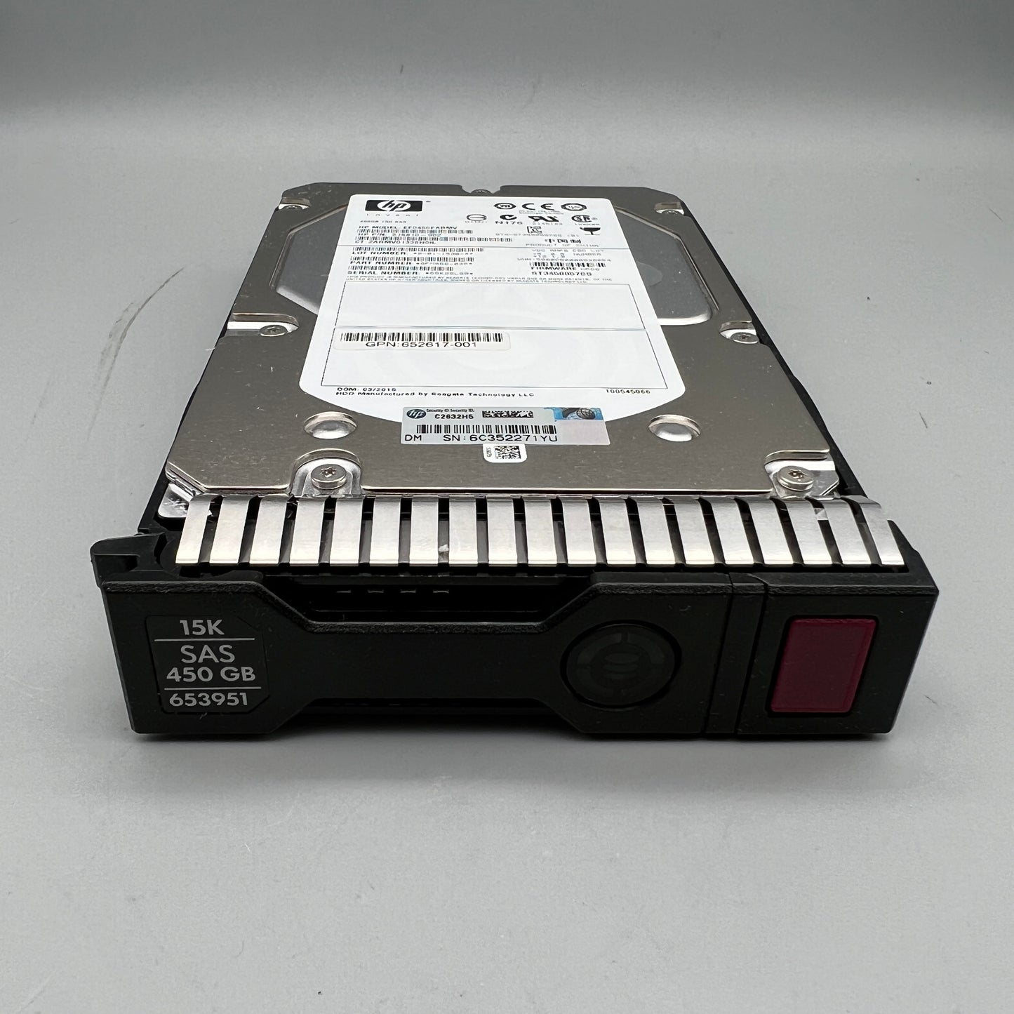 HP 450GB 15K SAS 3.5" With Tray Hot-Plug Dual Port 652617-001 516810-002 653951