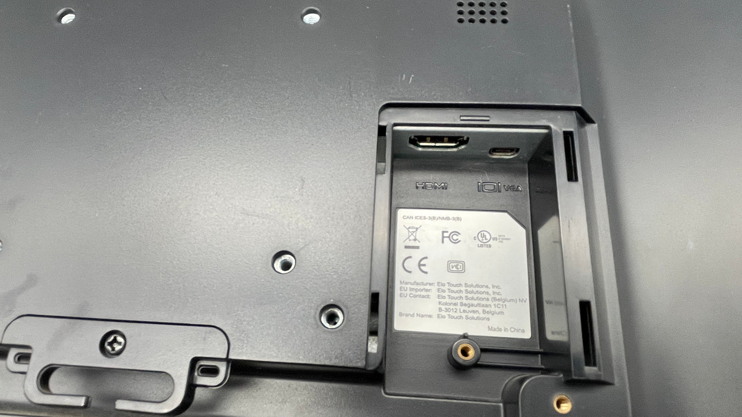 Elo E045538 M-Series 1502L 15.6'' 1080p Full HD LED-Backlit LCD Monitor, Black used, monitor only no power adaptor no stand.