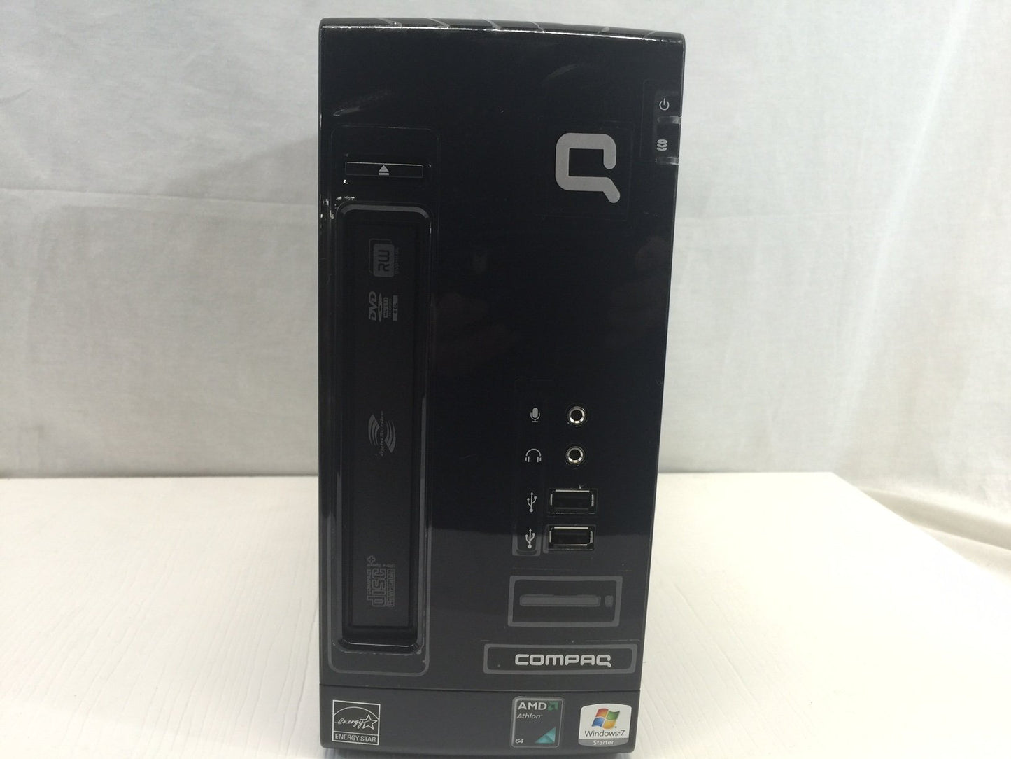 Compaq Desktop CQ2307LA, Spanish window 7 starter, 1GB , 160 GB HDD. AMD Athlon 2650-e pc