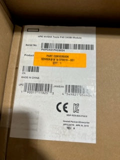HP nVidia Tesla P40 GPU 24GB GDDR5 PCIE x16 870919-001 872323-001 Q0V80A open box