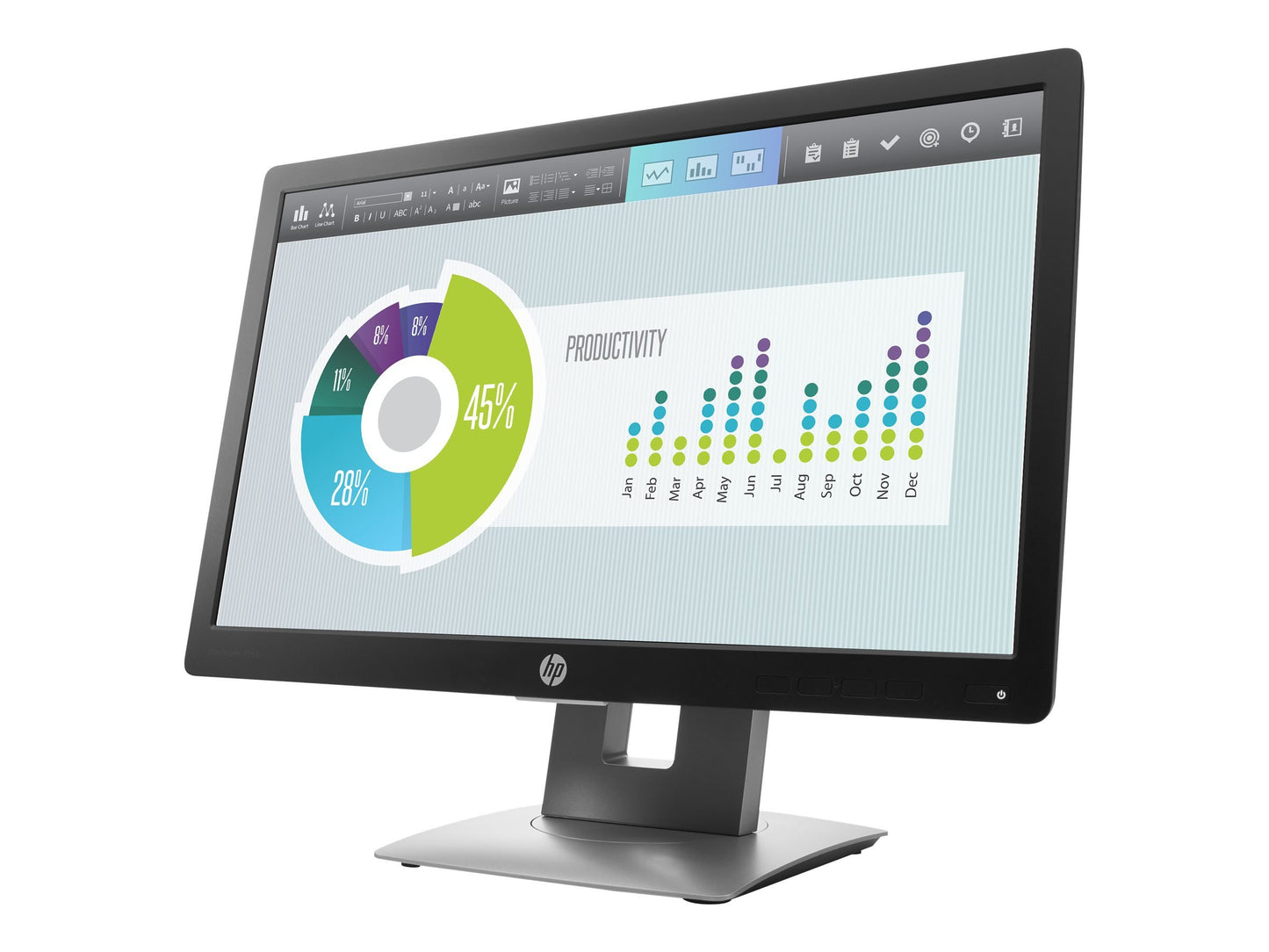 HP EliteDisplay E202 20-inch 16:9 IPS Monitor Used Grade A