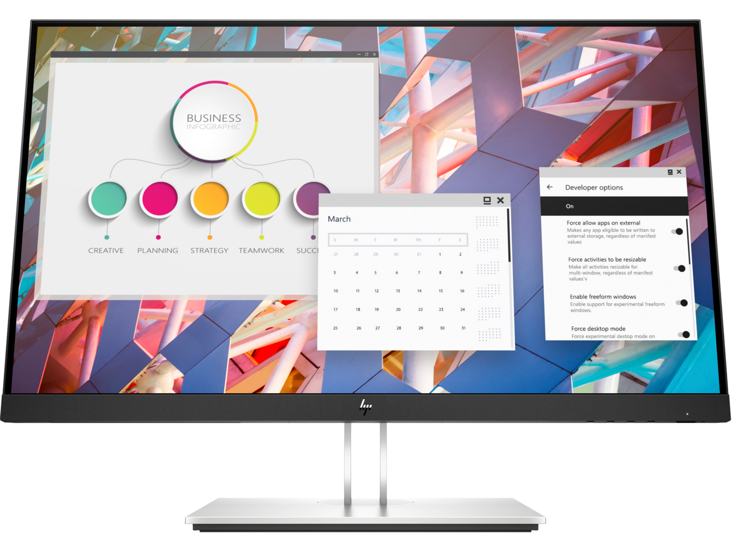 HP EliteDisplay E24 G4 23.8-inch IPS LED FHD Monitor Used Grade A