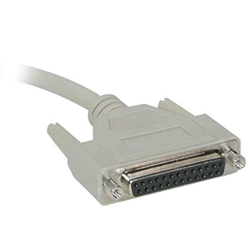 C2G 02655 DB25 M/F Serial RS232 Extension Cable, Beige (6 Feet, 1.82 Meters)
