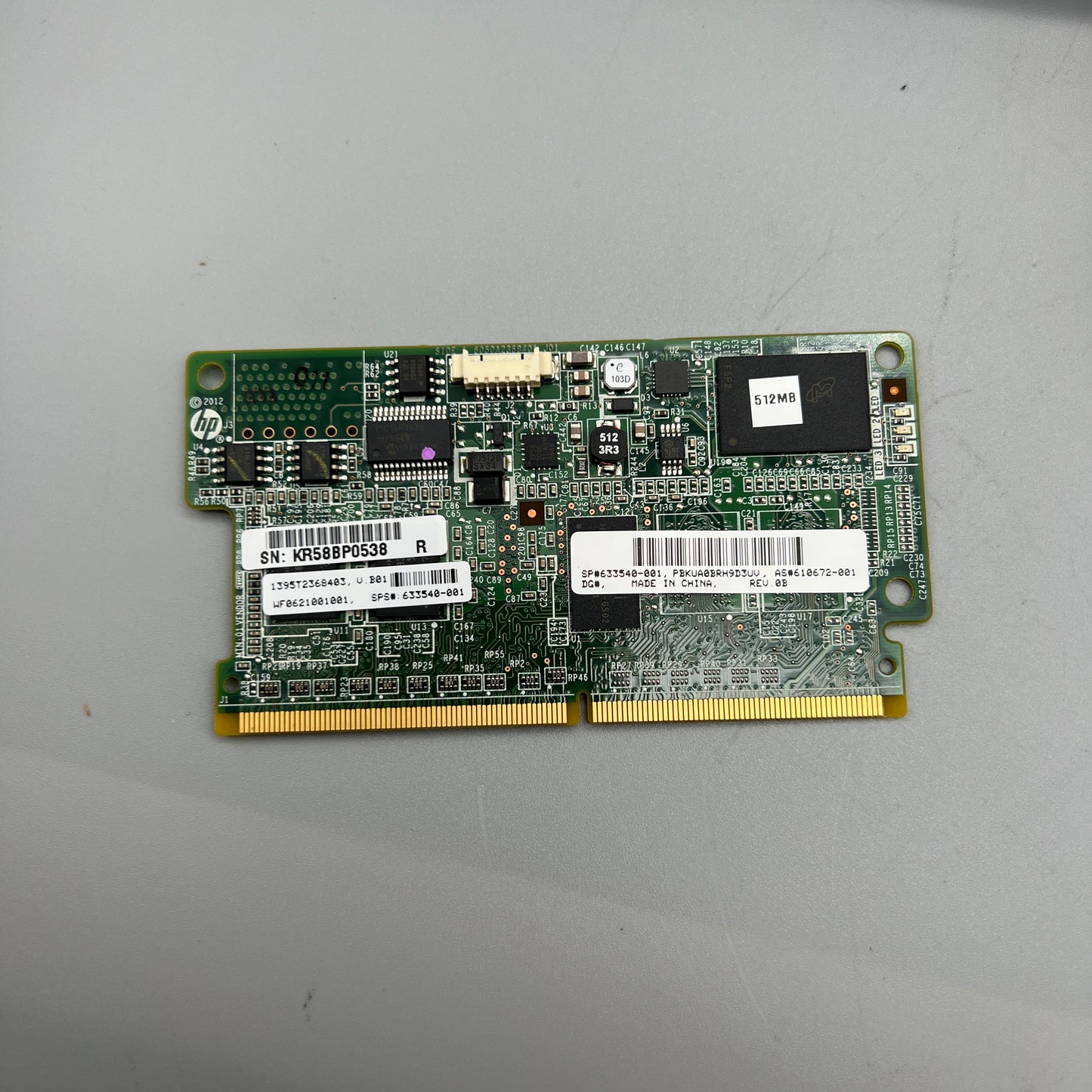 HP 661069-B21 512MB P-Series Flash Backed Write Cache, specifications
