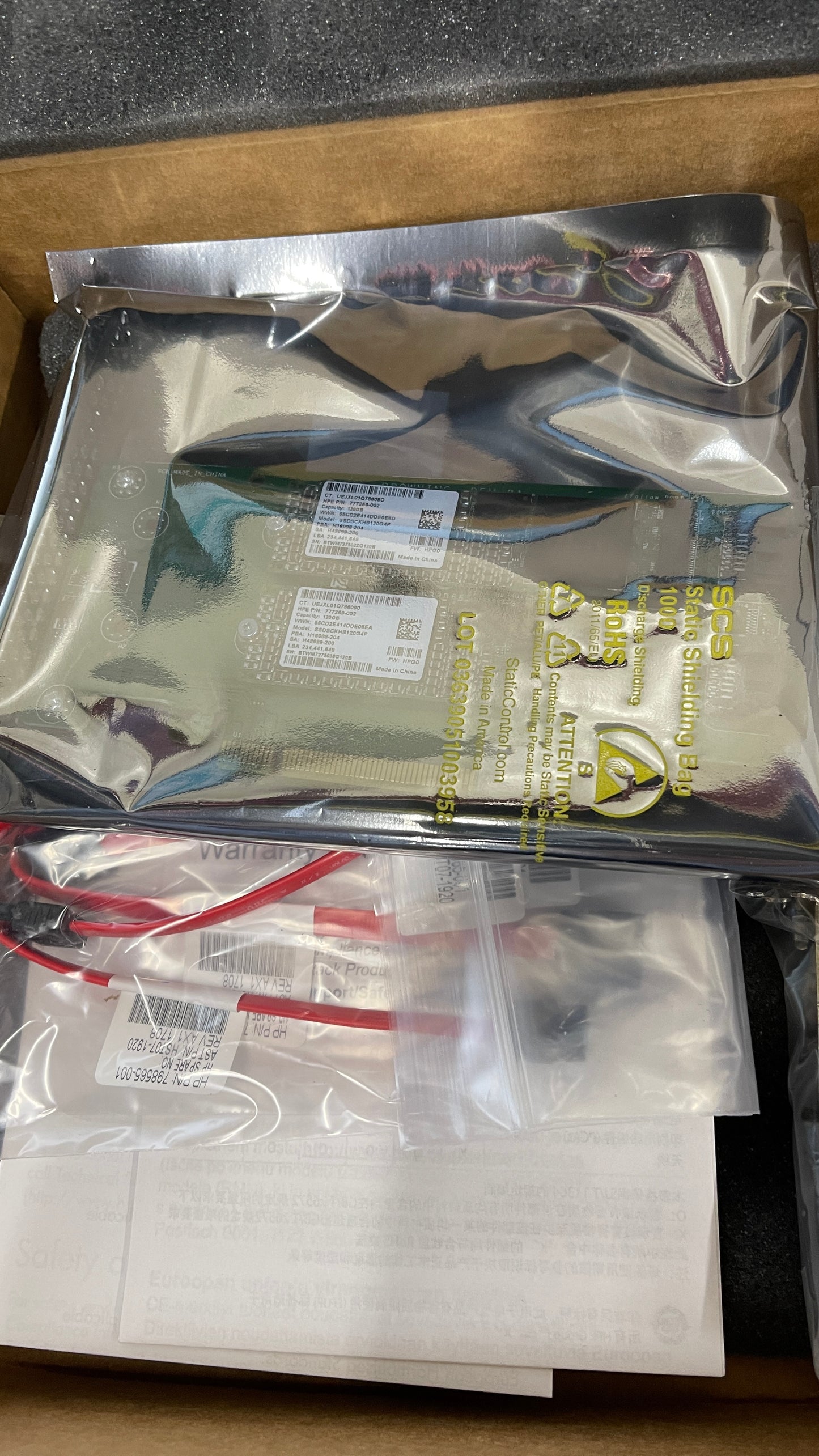 HP 120 GB Internal Solid State Drive 777894-B21