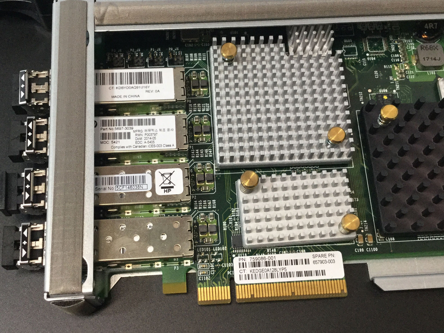 HP 3PAR FC-Controller 4-Port 8Gbps PCI-E - 657903-003