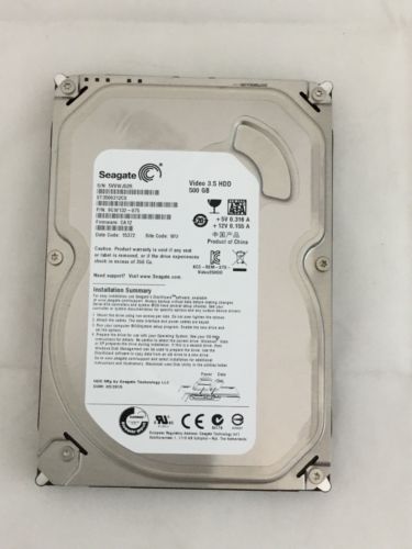 Seagate ST3500312CS 500GB 8MB Cache SATA 3.0Gb/s 3.5" Internal Hard Drive used