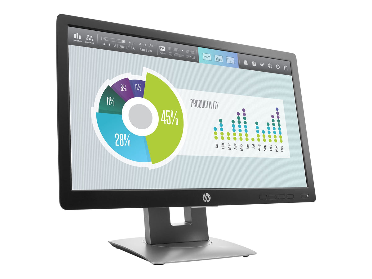 HP EliteDisplay E202 20-inch 16:9 IPS Monitor Used Grade B No Stand