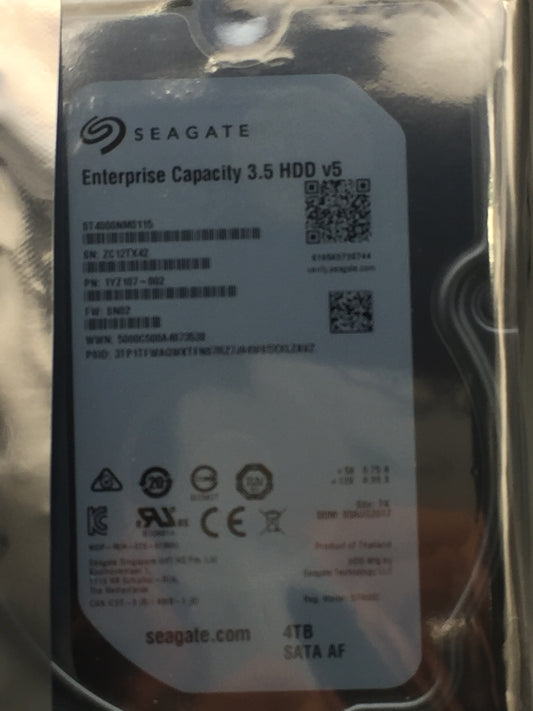 Seagate Exos 7E8 4TB  SATA 6Gb/s 3.5" Enterprise HDD (ST4000NM0115) Zero Hours
