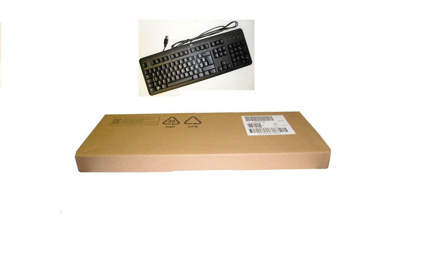 HP Black Keyboard KU-1156 PN 672647-002