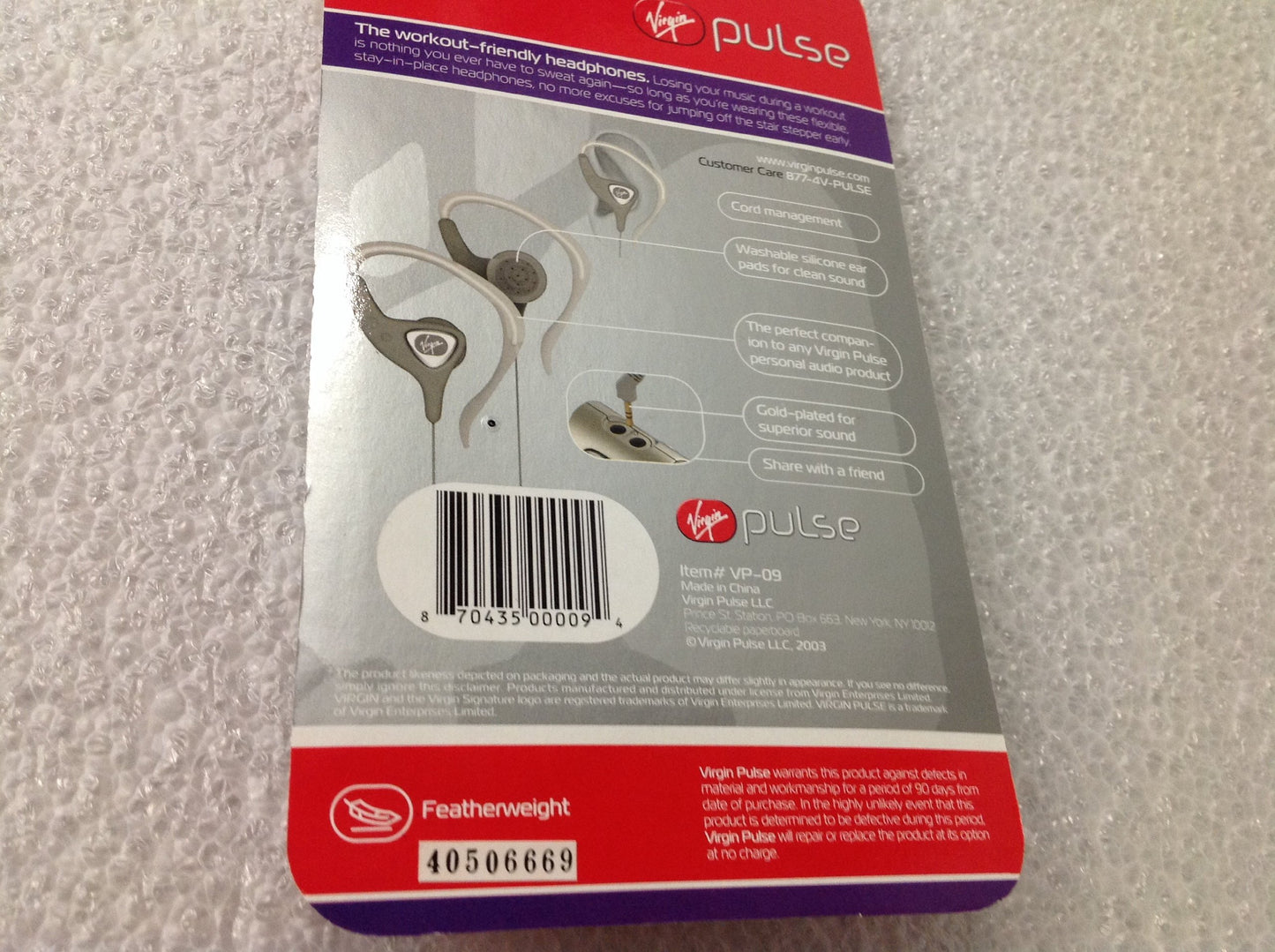 Virgin Pulse Active Fit Headphones - VP09