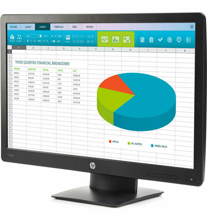 HP P203 ProDisplay 20-Inch LED-Lit Monitor Black (X7R53AA#ABA) Used Grade B
