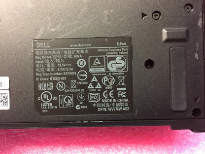 Dell 0PDXXF Docking Station K07A002 used
