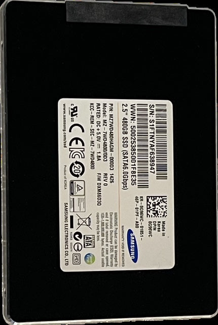 HP 729855-003 480GB SSD 2.5" SATA6.0Gbps MZ7WD480HAGM-000D3 MZ-7WD4800/0D3 open box