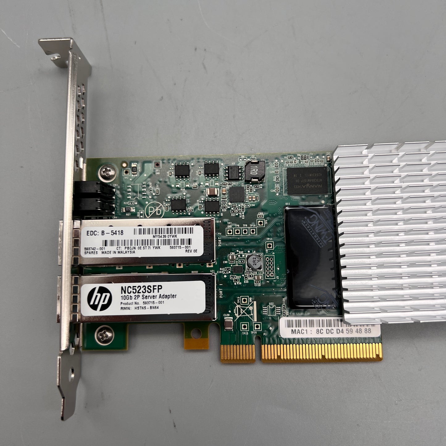 HP NC523SFP 10GbE 2Port Server Adapter 593715-001 593742-001 NE3210404 QLE3242