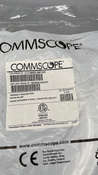 Commscope MINO6 CATEGORY 6 SMALL DIAMETER LSZH/CM CO166S2-08F026
