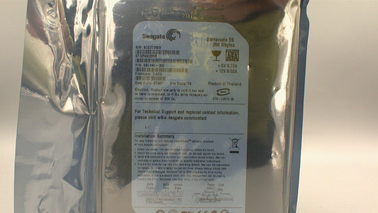 Seagate Barracuda ES ST3250620NS 250GB 7200 RPM 16MB Cache SATA 3.0Gb/s 3.5" Zero Hours