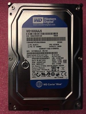 Western Digital WD1600AAJS-08L7A0 160GB, Internal Hard Drive used