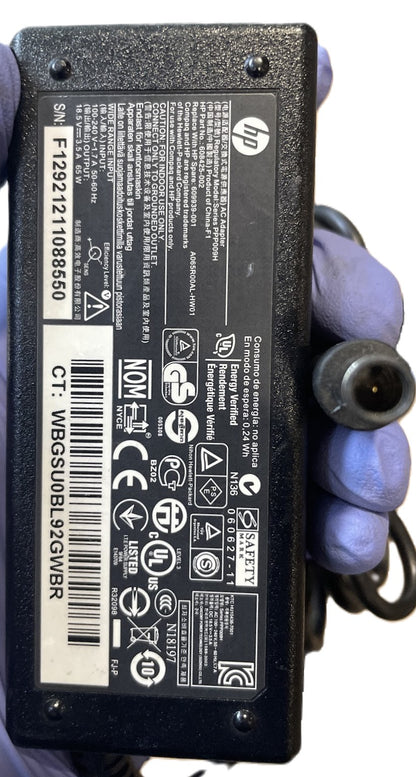 HP Compaq 18.5v Genuine AC Adapter PPP009H 609939-001 608425-002 A065R00AL-HW01 used