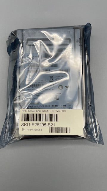 HPE P26297-001 400GB SAS WI SFF SC Solid State Drive P26295-B21 P26299-001 EO000400PXDBQ