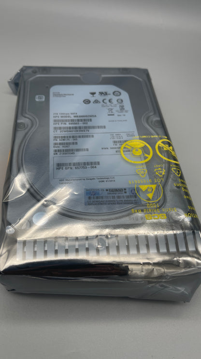 HPE 657753-004 2TB 7.2K 6G 3.5 MDL SATA HDD695503-002