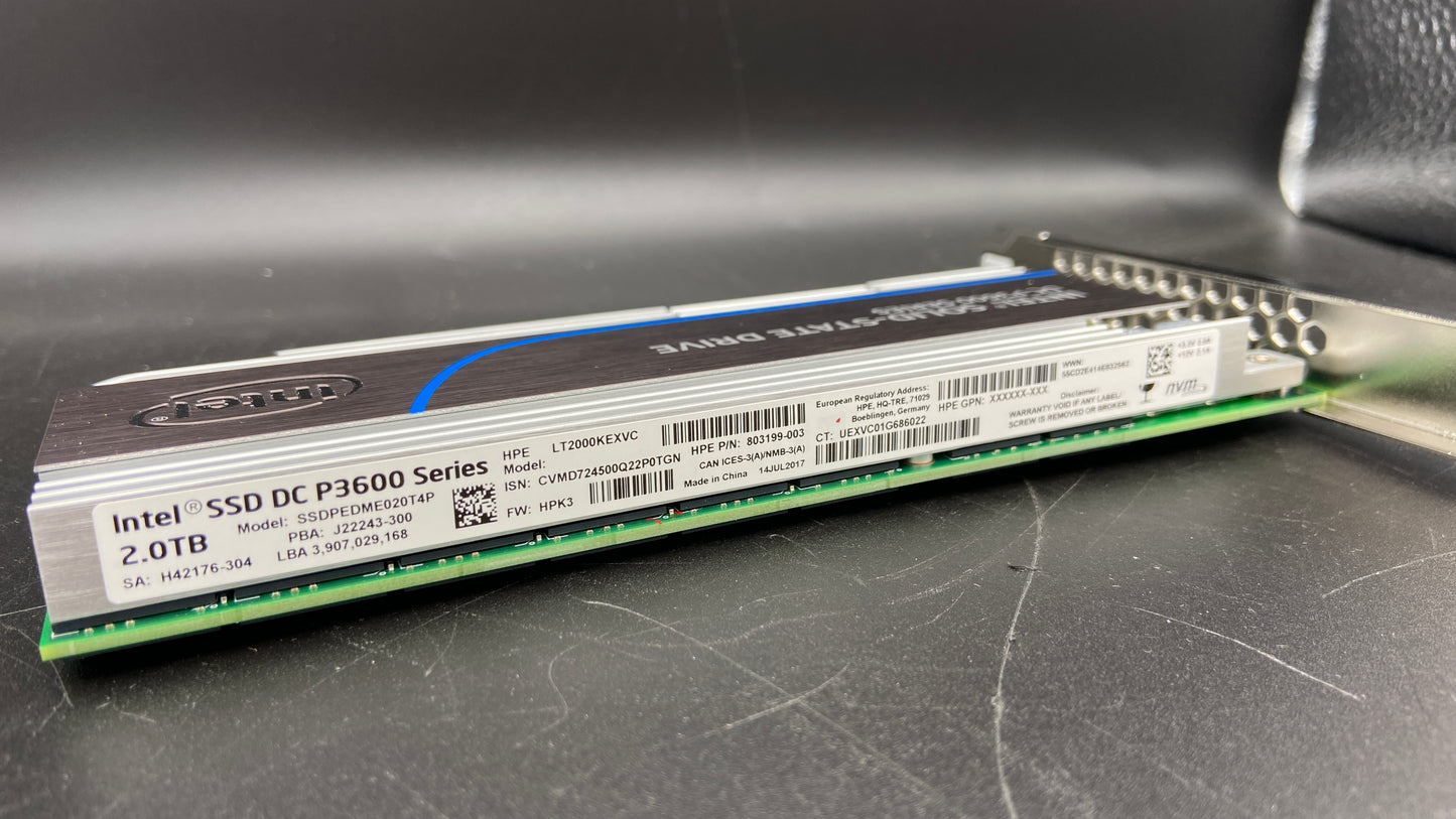 HP 803204-B21/803199-003 2TB SSD PCI-E 3.0 x4 *Minor Heatsink scratches*