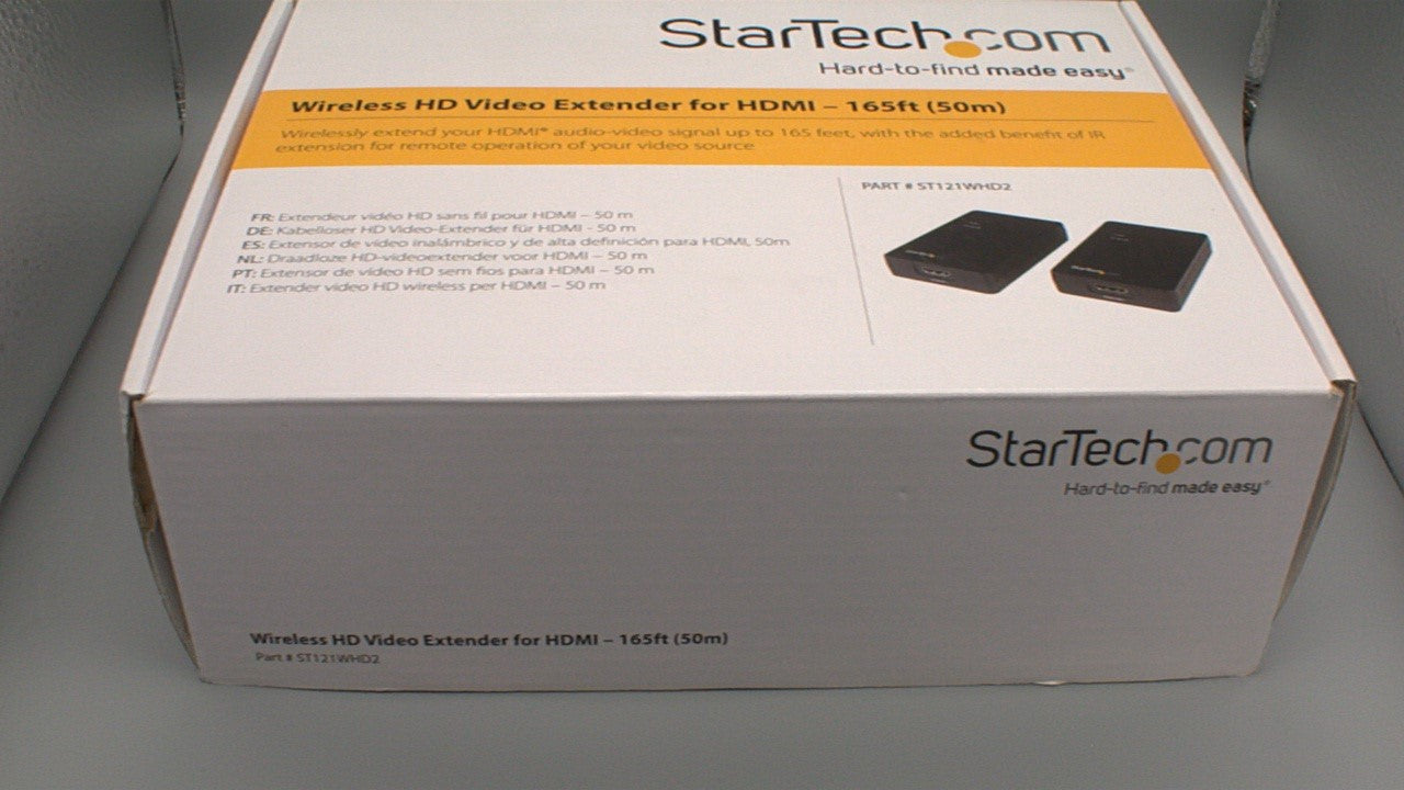 StarTech ST121WHD2 HDMI Over Wireless Extender - Wireless HDMI Video - 1080p Used