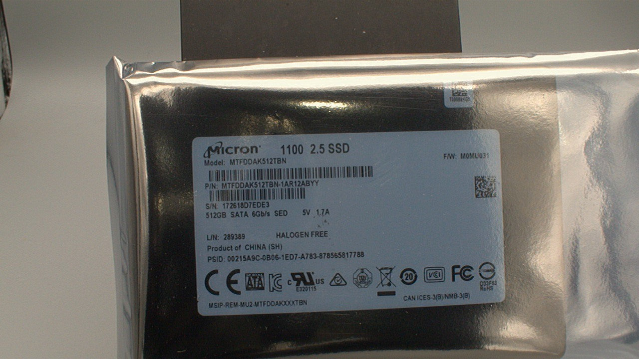 Micron 1100 512GB SATA 6Gb/s 2.5-inch Internal Solid State Drive (SSD). used - Pamper Inn