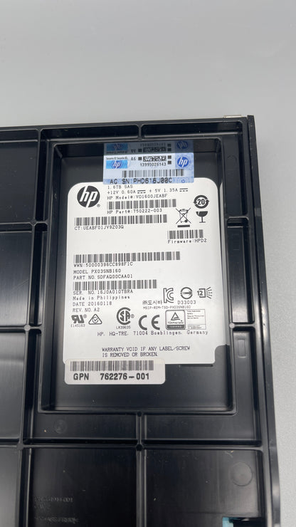 HPE 762276-001 1.6TB SAS 12Gb/s Value Endurance 2.5-Inch Enterprise Solid State Drive Smart Carrier for ProLiant Servers