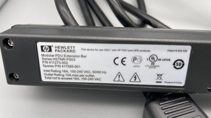 411273-002 HP MODULAR PDU EXTENSION BAR SERIES HSTNR-PS03 WITH EXTENDER used