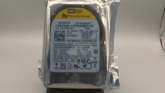 WD1600HLFS-75G6U1  Western Digital VelociRaptor 160GB 10K RPM SATA Hard Drive used