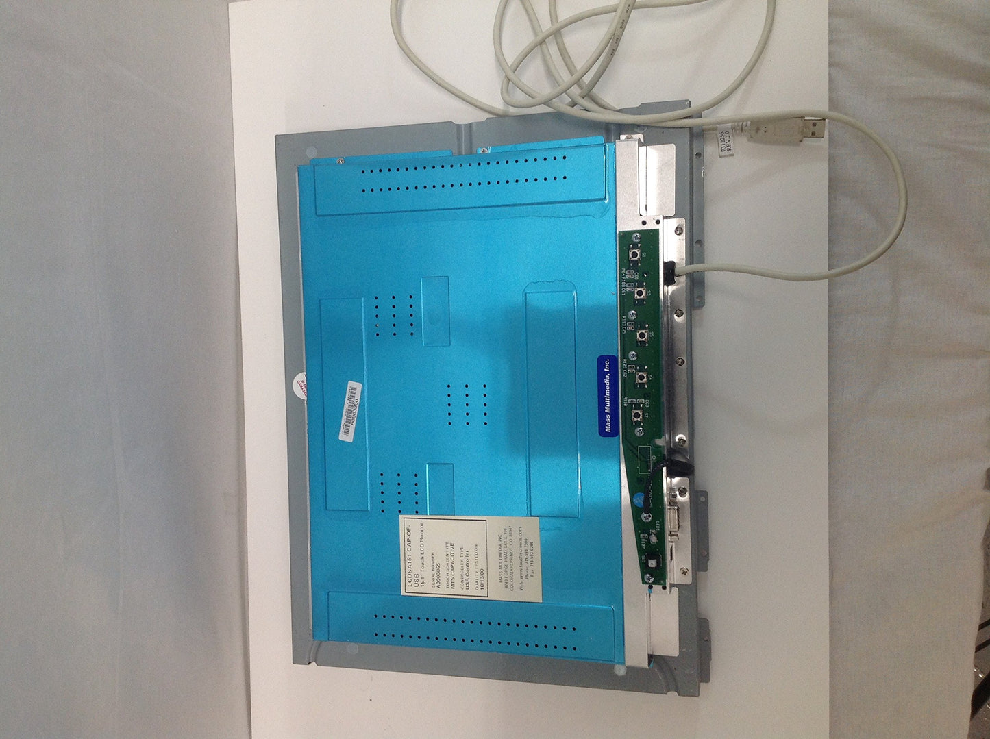 Mass Multimedia - 15.1" Analog Color TFT LCD Monitor - LCDSA151-CAP-OF USB
