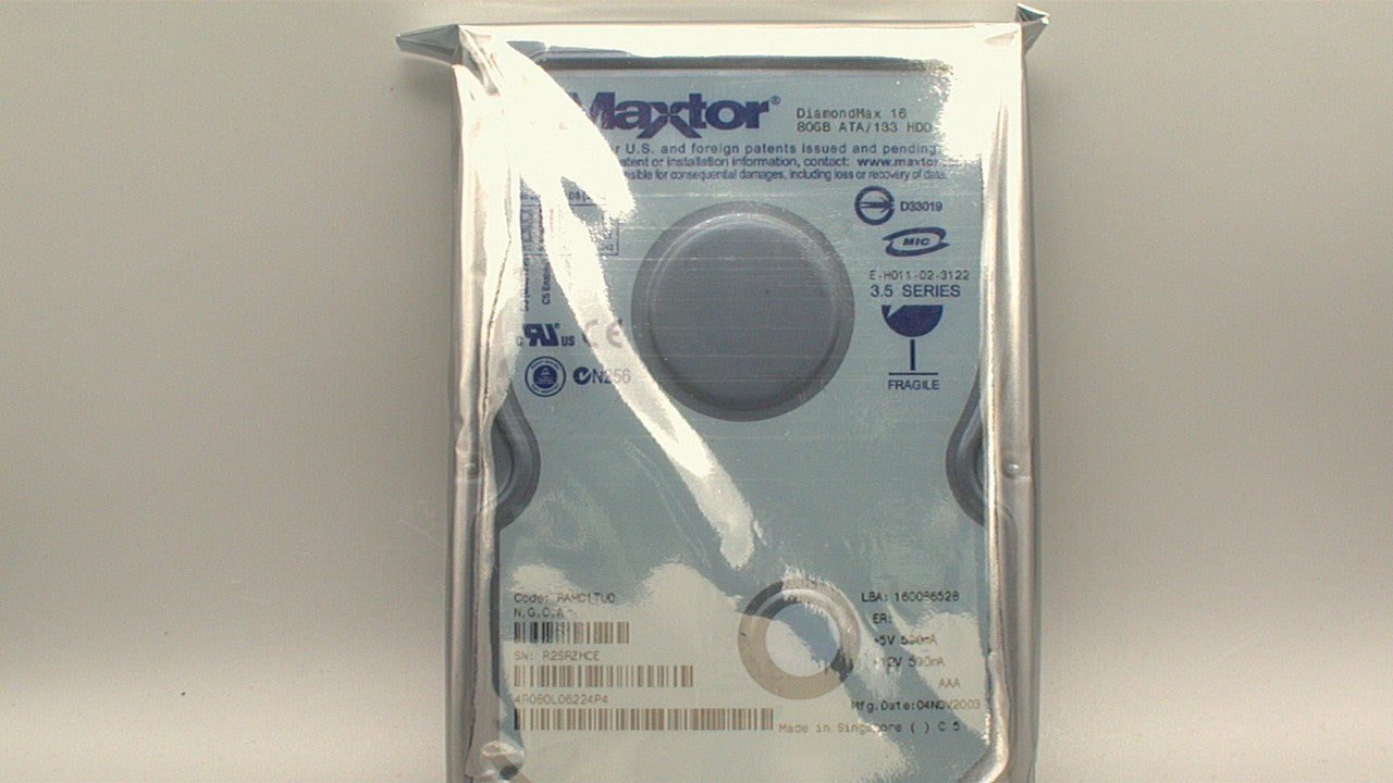 Maxtor DiamondMax 16 4R080L06224P4 80GB IDE HDD used