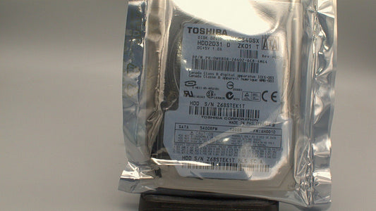 Toshiba 120GB 5400RPM 2.5" SATA Laptop Internal Hard Drive HDD2D31 MK1234GSX used