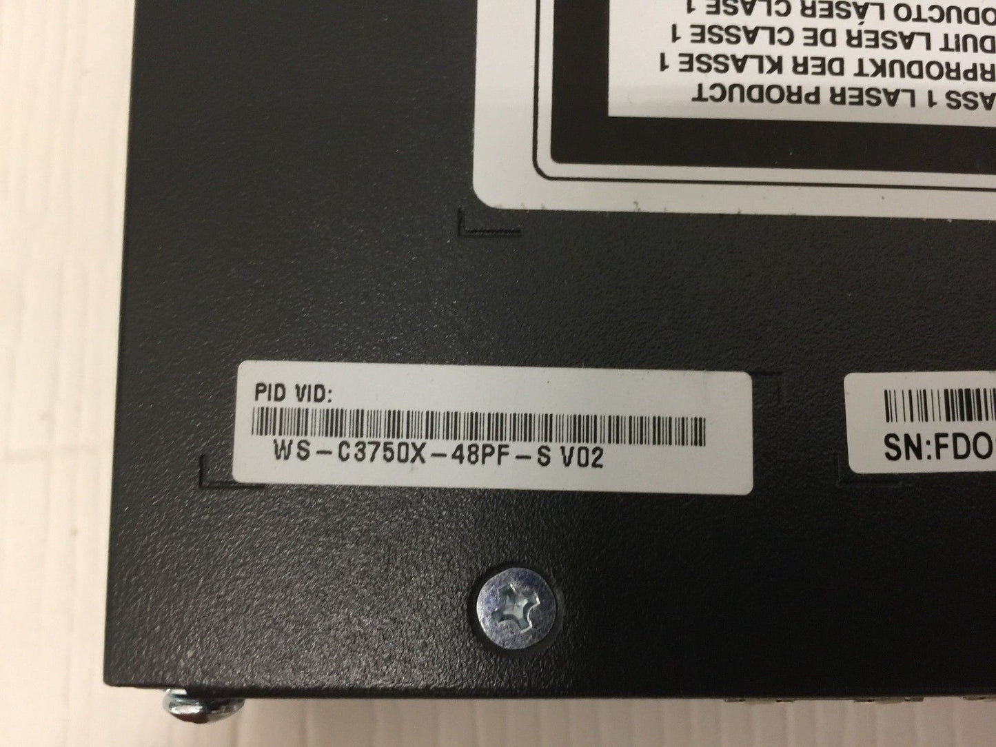 CISCO 48-PORT SWITCH WS-C3750X-48PF-S  2xPSU(1100W) open box