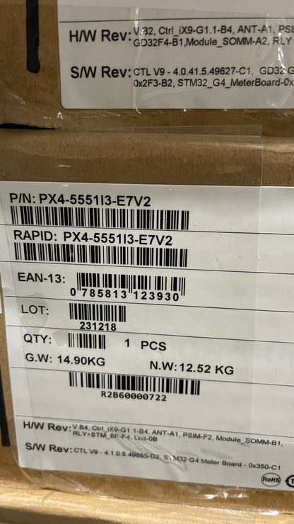 Raritan PX4-5551I3-E7V2 17.3kVA 3-Phase PDU 60A 208V 0U 24-Outlet Switched Meter P69448-001