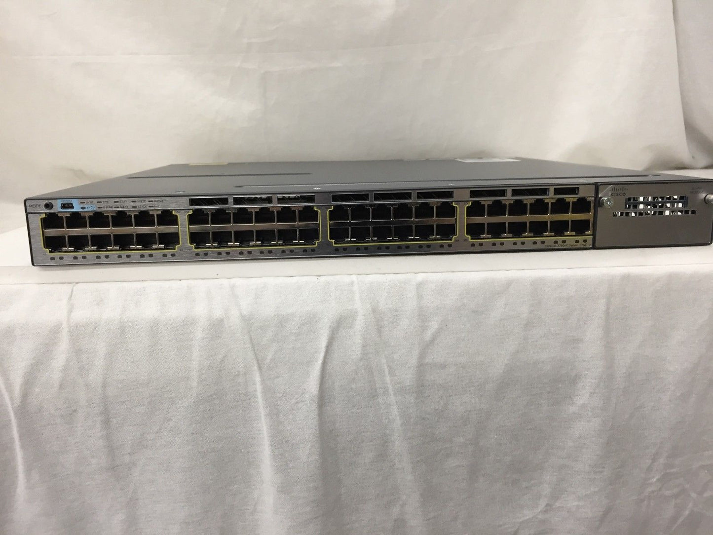 CISCO 48-PORT SWITCH WS-C3750X-48PF-S  2xPSU(1100W) open box