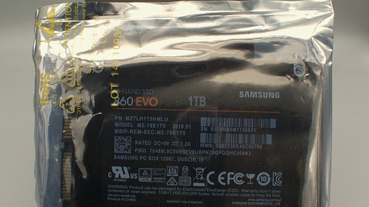 Samsung SSD 860 EVO 1TB 2.5 Inch SATA III Internal SSD MZ7LH1T0HMLU MZ-76E1T0 used