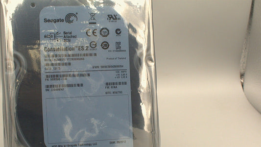 Seagate Constellation ES.2 ST33000650SS 3TB 7.2K RPM 64MB Cache SAS 6Gb/s 3.5" Enterprise Hard Drive Zero Hours
