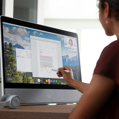 Cisco DX80 CP-DX80-K9= 23-inch 1080p Touchscreen Desktop Collaboration Experience (Video Conferencing, VoIP Phone, Requires Existing Cisco UCM License, Android OS)